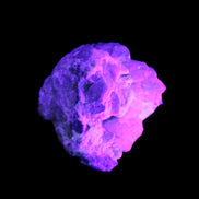 Pink and Clear Kunzite with Green Tourmaline in matrix 39*35*42mm 196ct 39.5g in UV light - Rocks and Things Store