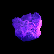 Pink and Clear Kunzite with Green Tourmaline in matrix 39*35*42mm 196ct 39.5g in UV light - Rocks and Things Store