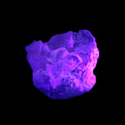 Pink and Clear Kunzite with Green Tourmaline in matrix 39*35*42mm 196ct 39.5g in UV light - Rocks and Things Store