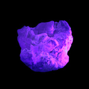 Pink and Clear Kunzite with Green Tourmaline in matrix 39*35*42mm 196ct 39.5g in UV light - Rocks and Things Store