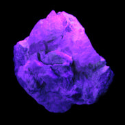 Pink and Clear Kunzite with Green Tourmaline in matrix 39*35*42mm 196ct 39.5g in UV light - Rocks and Things Store