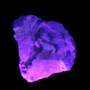 Pink and Clear Kunzite with Green Tourmaline in matrix 39*35*42mm 196ct 39.5g in UV light - Rocks and Things Store