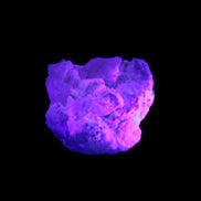 Pink and Clear Kunzite with Green Tourmaline in matrix 39*35*42mm 196ct 39.5g in UV light - Rocks and Things Store