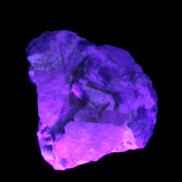 Pink and Clear Kunzite with Green Tourmaline in matrix 39*35*42mm 196ct 39.5g in UV light - Rocks and Things Store