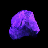 Pink and Clear Kunzite with Green Tourmaline in matrix 39*35*42mm 196ct 39.5g in UV light - Rocks and Things Store