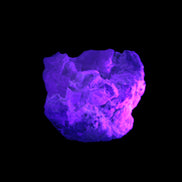 Pink and Clear Kunzite with Green Tourmaline in matrix 39*35*42mm 196ct 39.5g in UV light - Rocks and Things Store