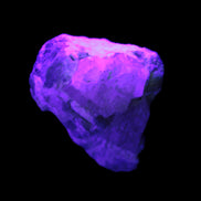 Pink and Clear Kunzite with Green Tourmaline in matrix 39*35*42mm 196ct 39.5g in UV light - Rocks and Things Store