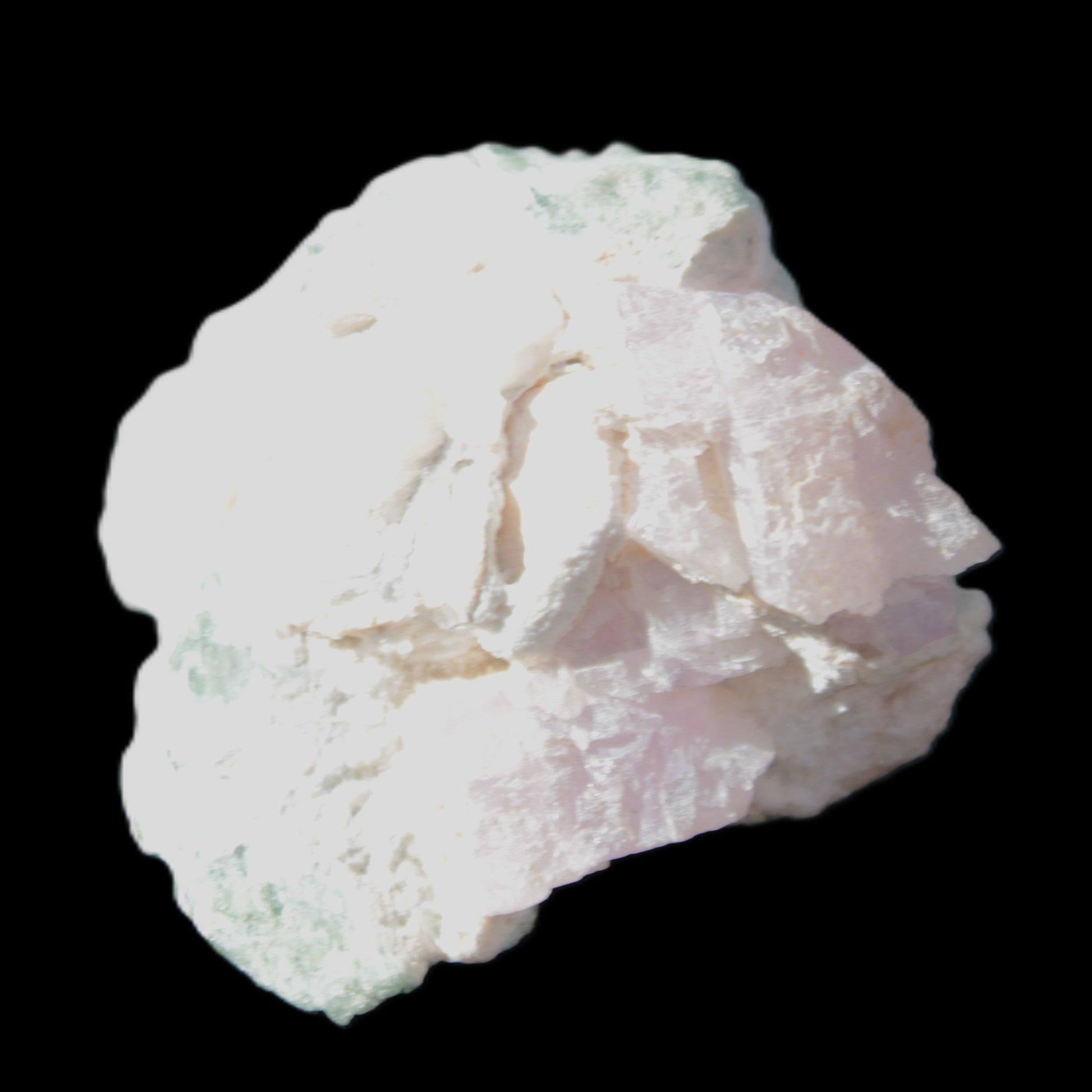 Pink and Clear Kunzite with Green Tourmaline in matrix 39*35*42mm 196ct 39.5g Rocks and Things Store