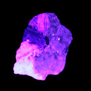 Epidote crystal specimen from Iran in matrix 43*35*15mm 43.7g in UV light - Rocks and Things Store