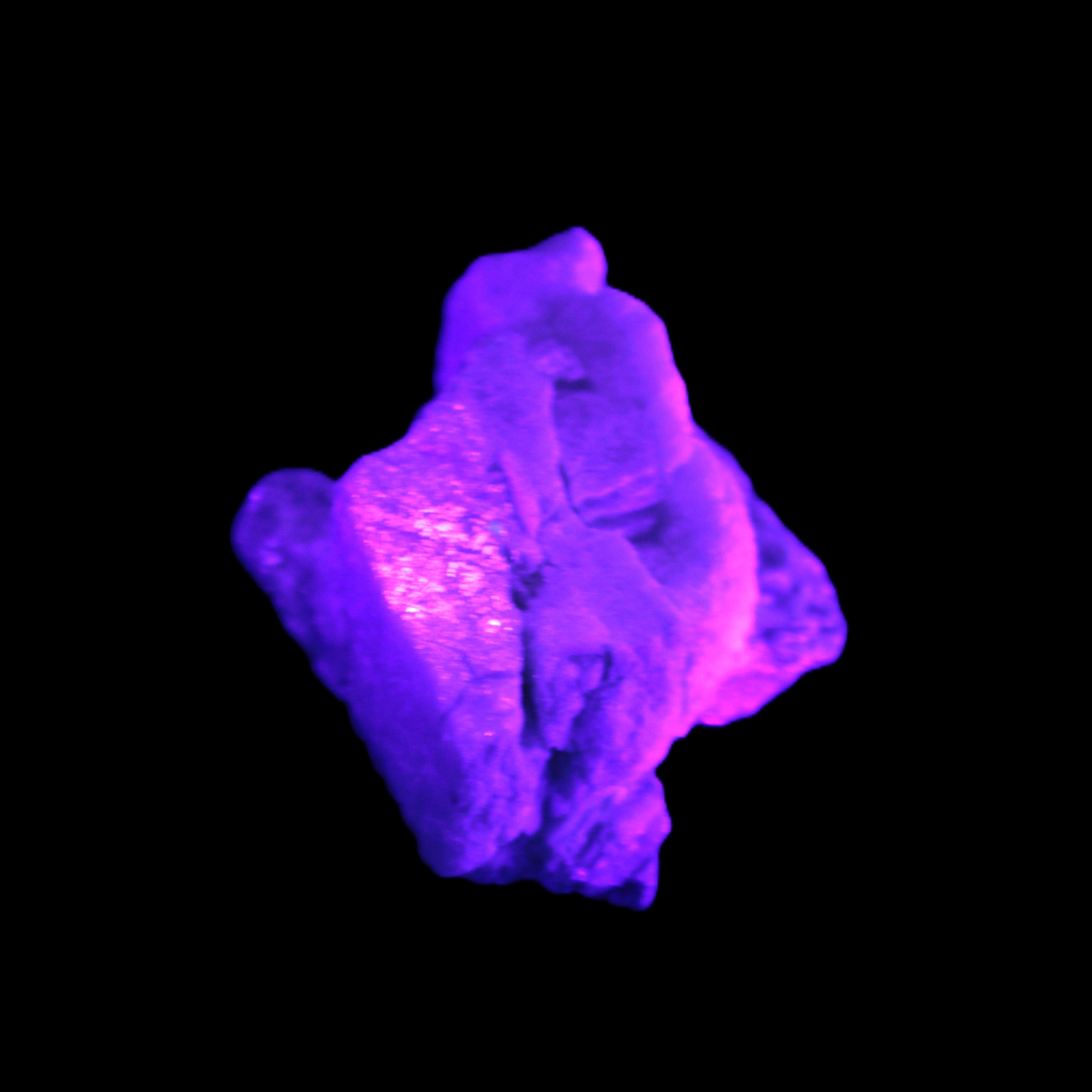 Tiny Aquamarine crystals in Mica, Lepidolite Feldspar matrix 46*42*30mm 198ct 39.6g in UV light - Rocks and Things Store