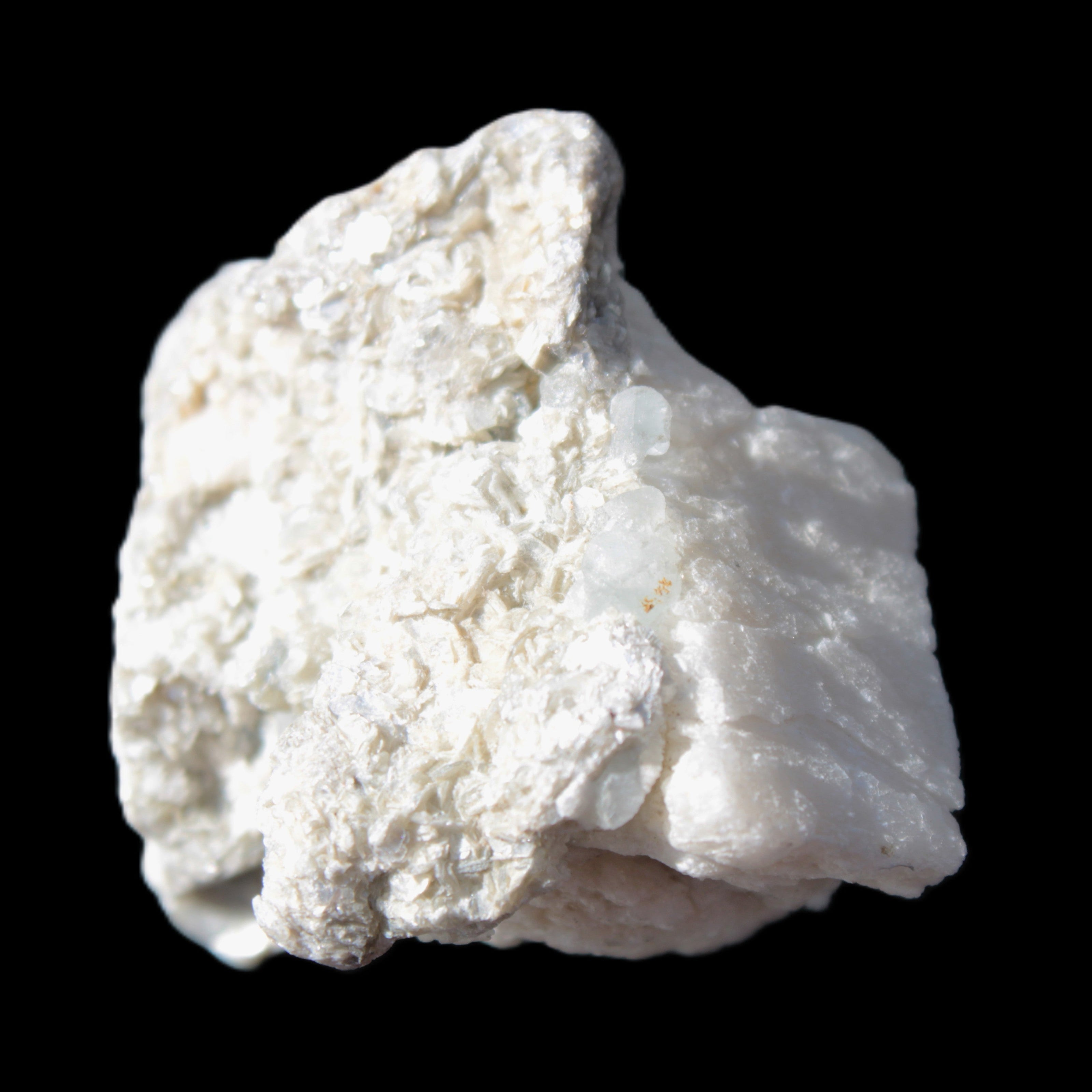 Tiny Aquamarine crystals in Mica, Lepidolite Feldspar matrix 46*42*30mm 198ct 39.6g Rocks and Things Store