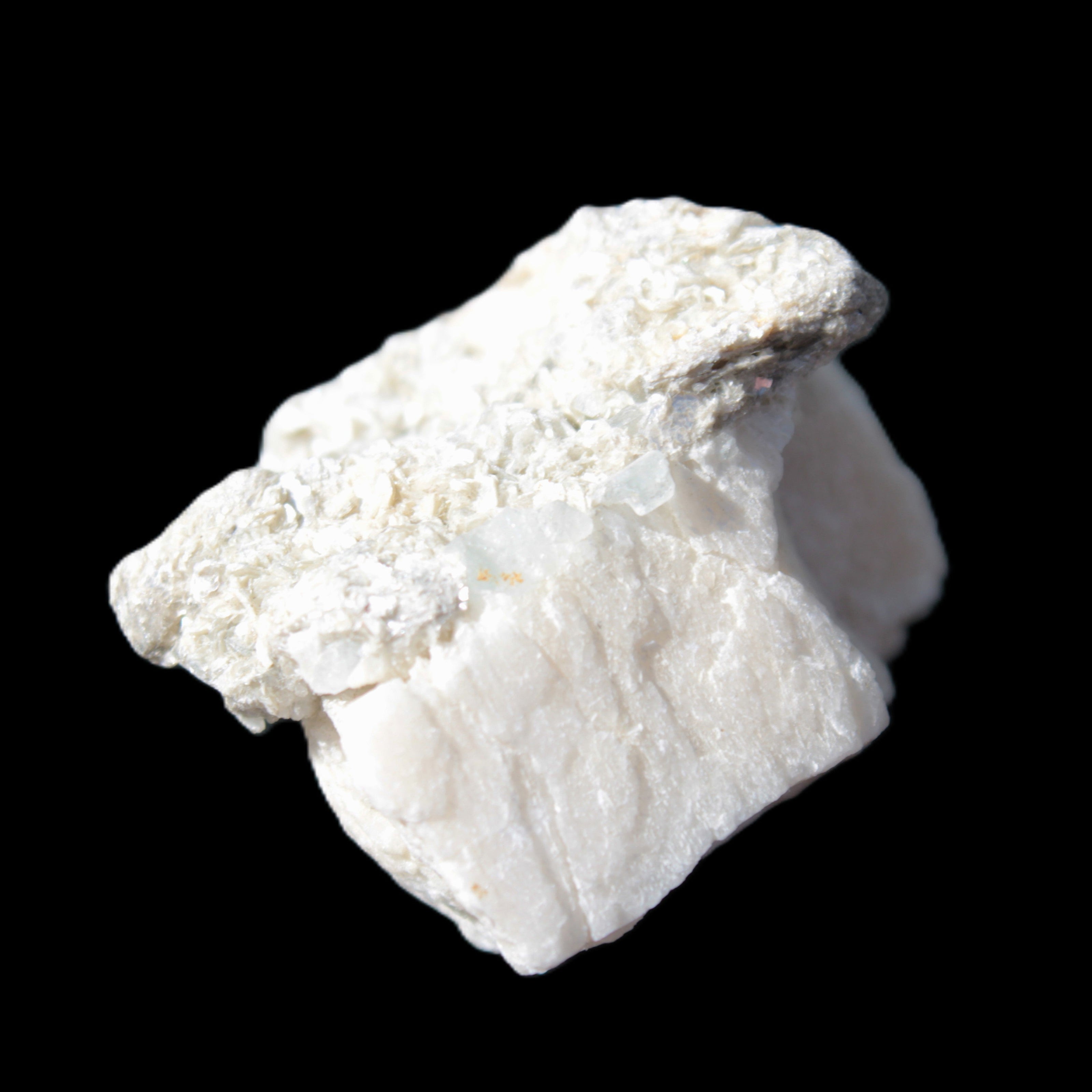 Tiny Aquamarine crystals in Mica, Lepidolite Feldspar matrix 46*42*30mm 198ct 39.6g Rocks and Things Store