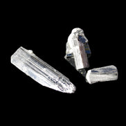 Rainbow Black Tourmaline from Pakistan 3 crystals 6-21mm 52.5ct 10.6g Rocks and Things Store