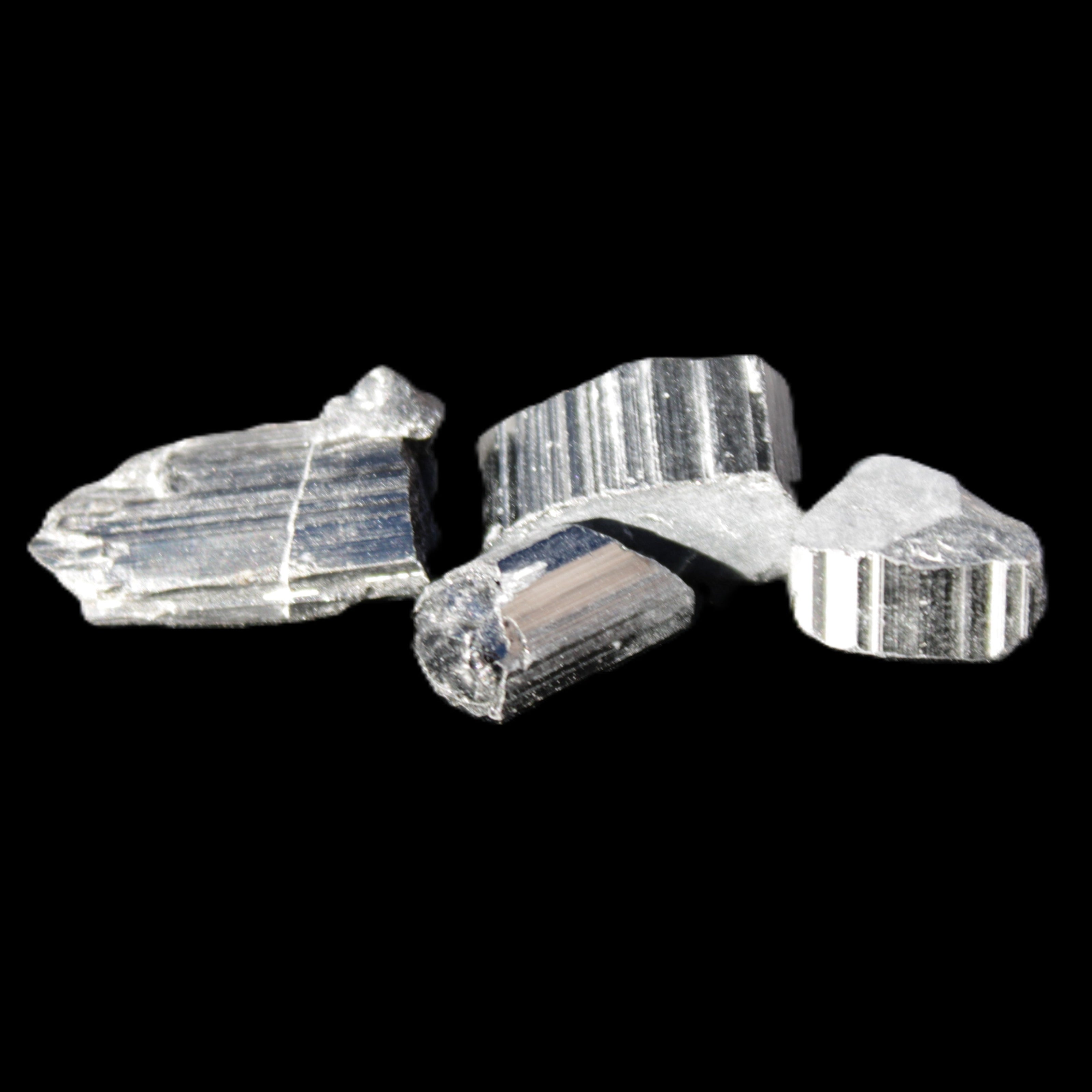 Rainbow Black Tourmaline from Pakistan 3 crystals 6-21mm 52.5ct 10.6g Rocks and Things Store