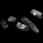 Rainbow Black Tourmaline from Pakistan 3/4 crystals 6-21mm 9-11g in sunlight - Rocks and Things Store