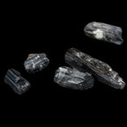 Rainbow Black Tourmaline from Pakistan 3/4 crystals 6-21mm 9-11g in sunlight - Rocks and Things Store