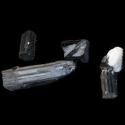 Rainbow Black Tourmaline from Pakistan 3/4 crystals 6-21mm 9-11g in sunlight - Rocks and Things Store