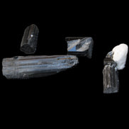 Rainbow Black Tourmaline from Pakistan 3/4 crystals 6-21mm 9-11g in sunlight - Rocks and Things Store