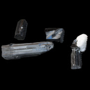 Rainbow Black Tourmaline from Pakistan 3/4 crystals 6-21mm 9-11g in sunlight - Rocks and Things Store