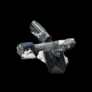 Rainbow Black Tourmaline from Pakistan 3/4 crystals 6-21mm 9-11g in sunlight - Rocks and Things Store