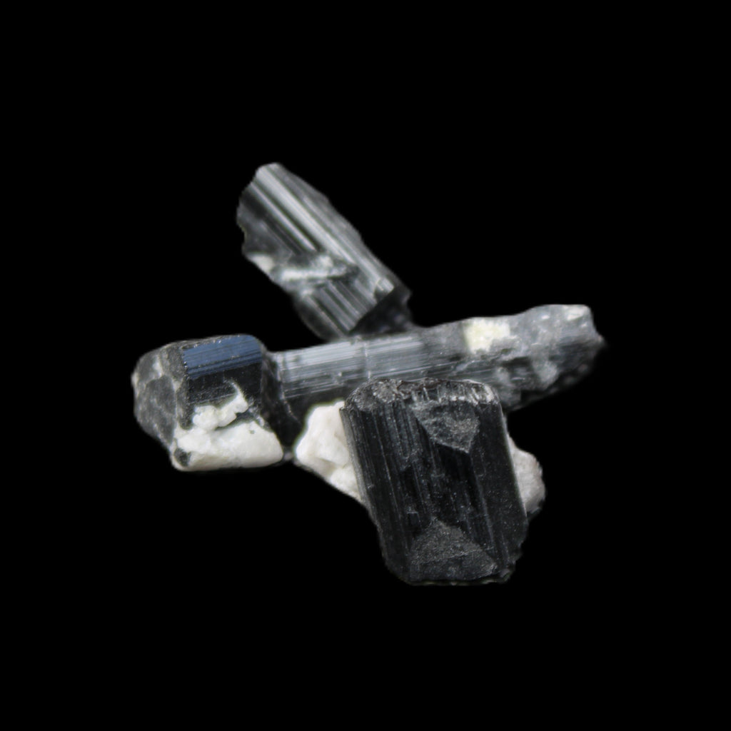 Rainbow Black Tourmaline from Pakistan 3/4 crystals 6-21mm 9-11g in sunlight - Rocks and Things Store
