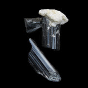 Rainbow Black Tourmaline from Pakistan 3/4 crystals 6-21mm 9-11g in sunlight - Rocks and Things Store