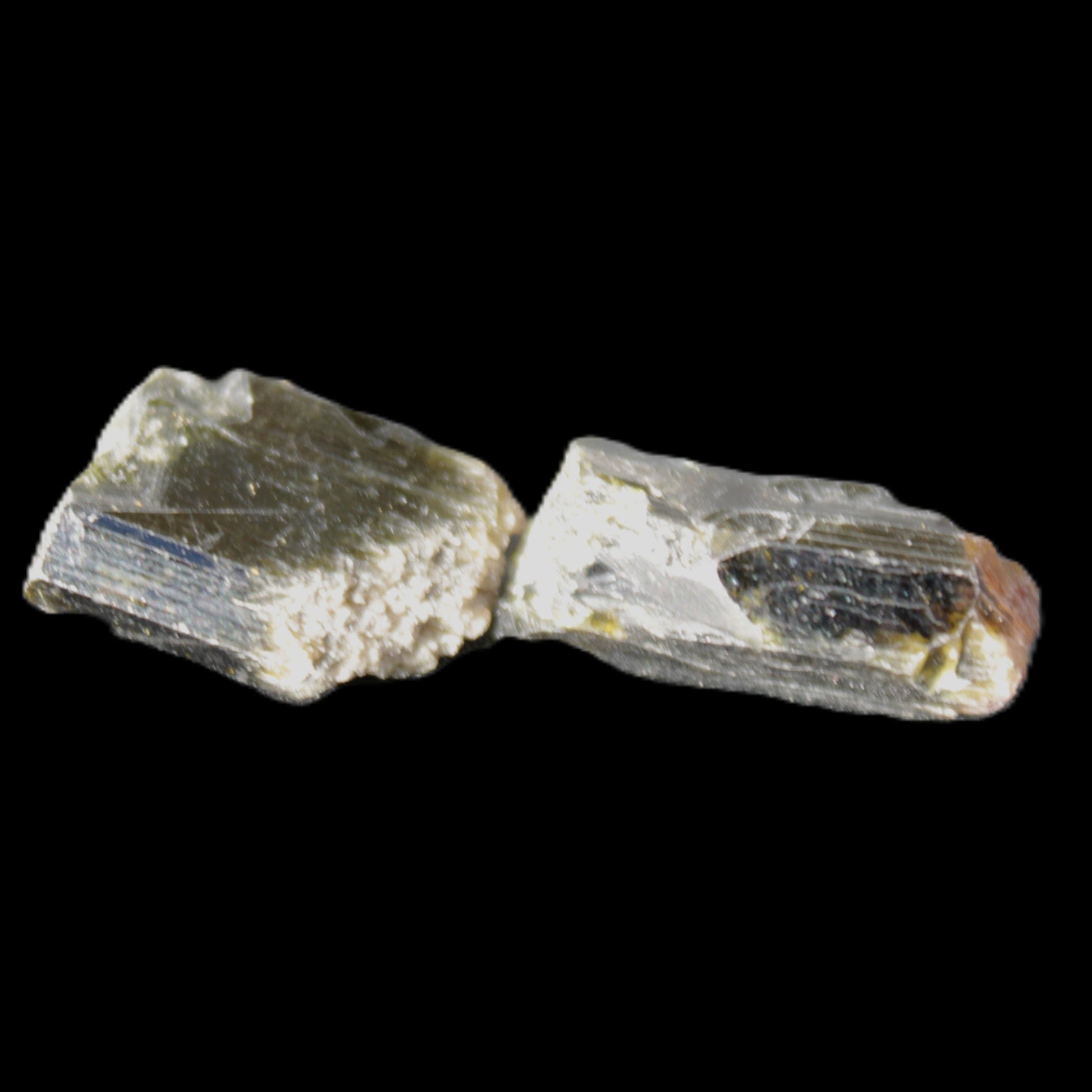 Epidote 2 crystals 19/24mm 12.2g Rocks and Things Store