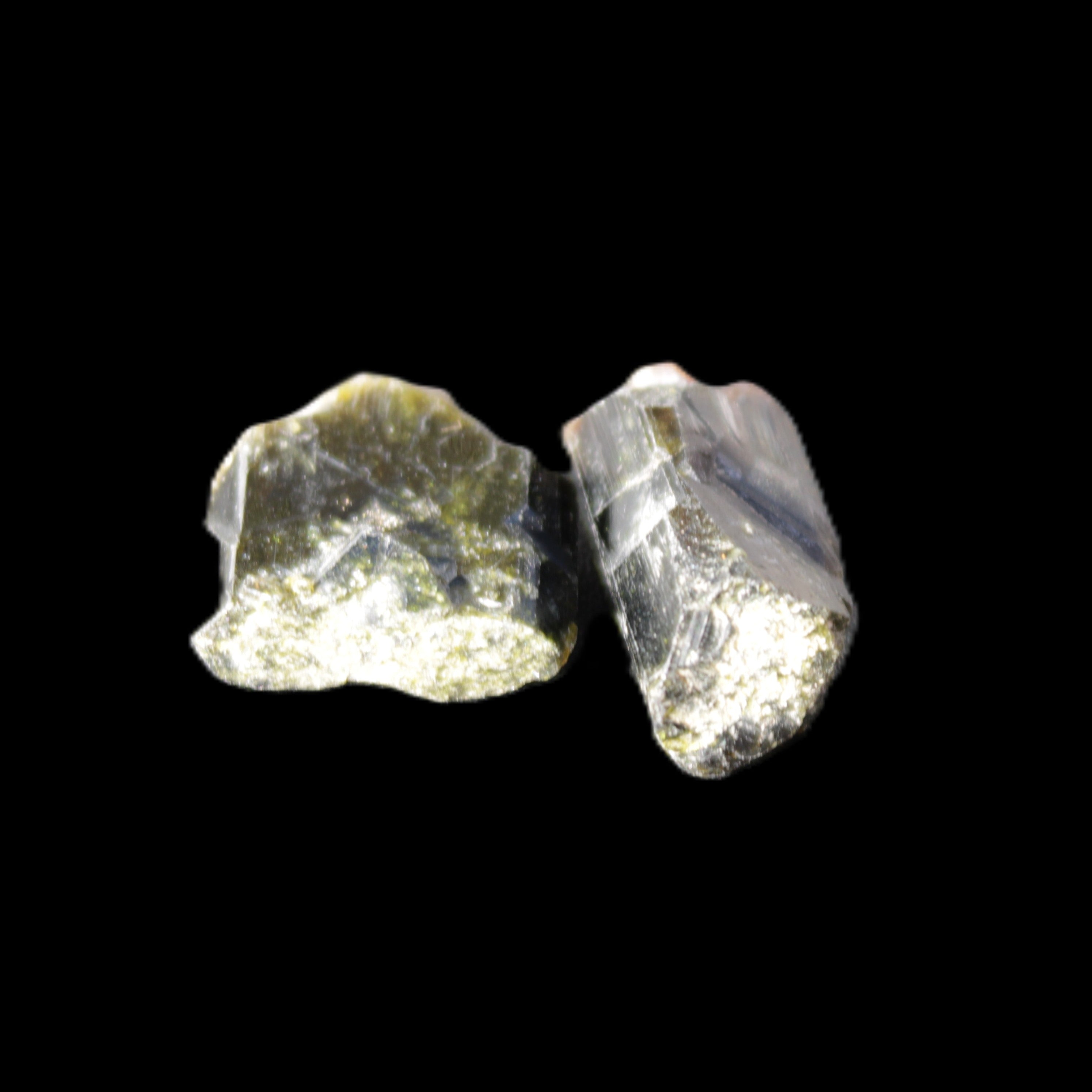 Epidote 2 crystals 19/24mm 12.2g Rocks and Things Store