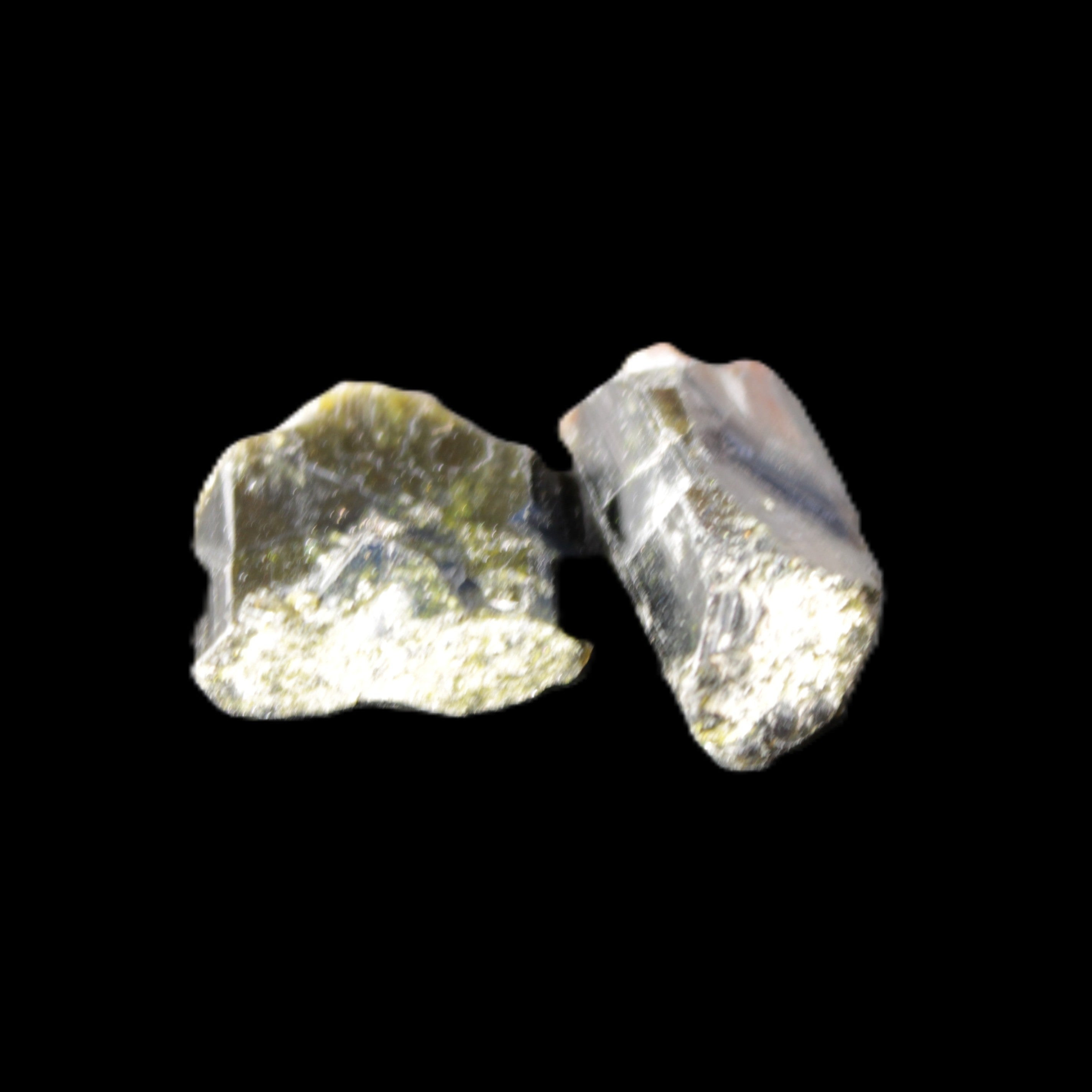 Epidote 2 crystals 19/24mm 12.2g Rocks and Things Store