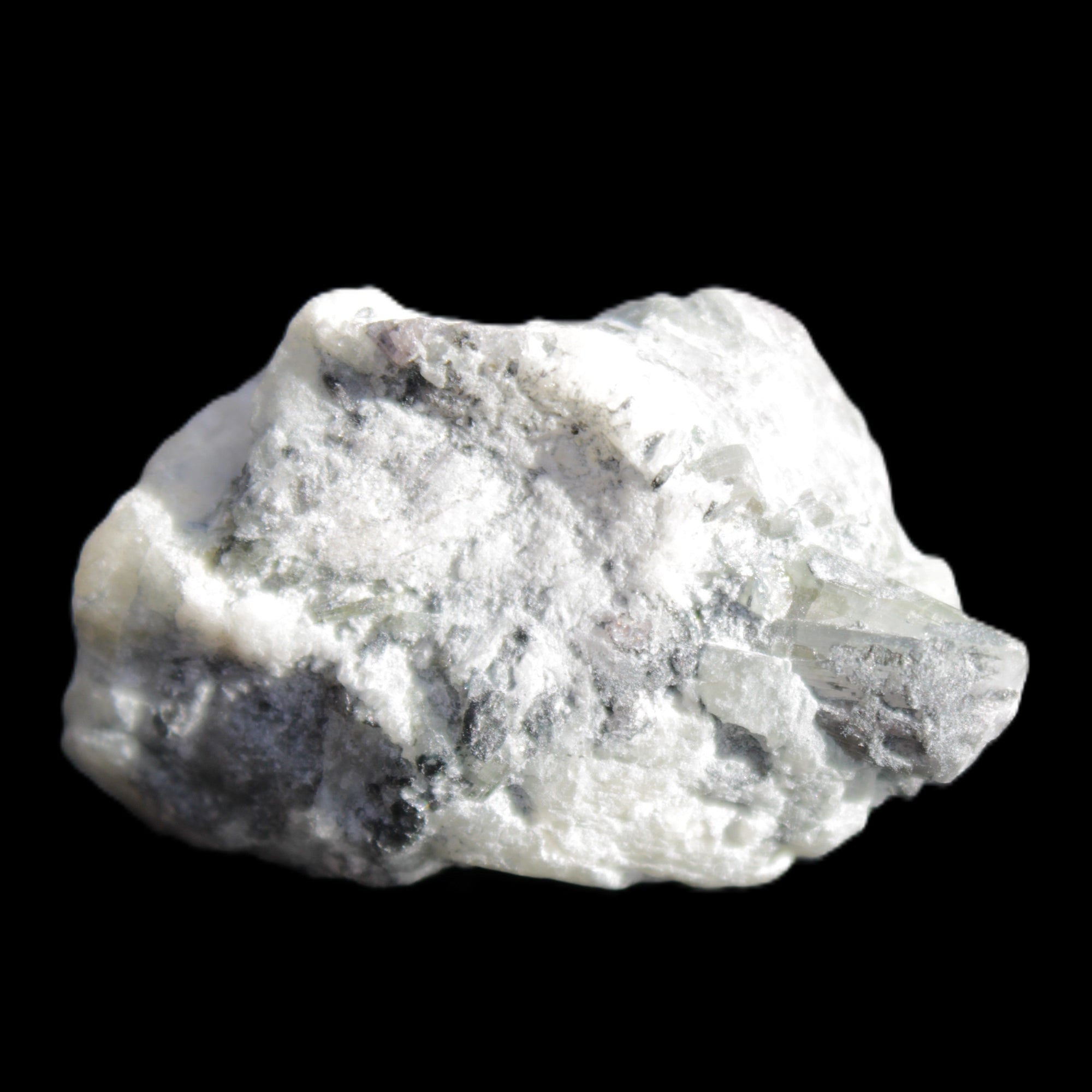 Tourmaline and Mica cluster 30*19mm 15.9g in sunlight - Rocks and Things Store