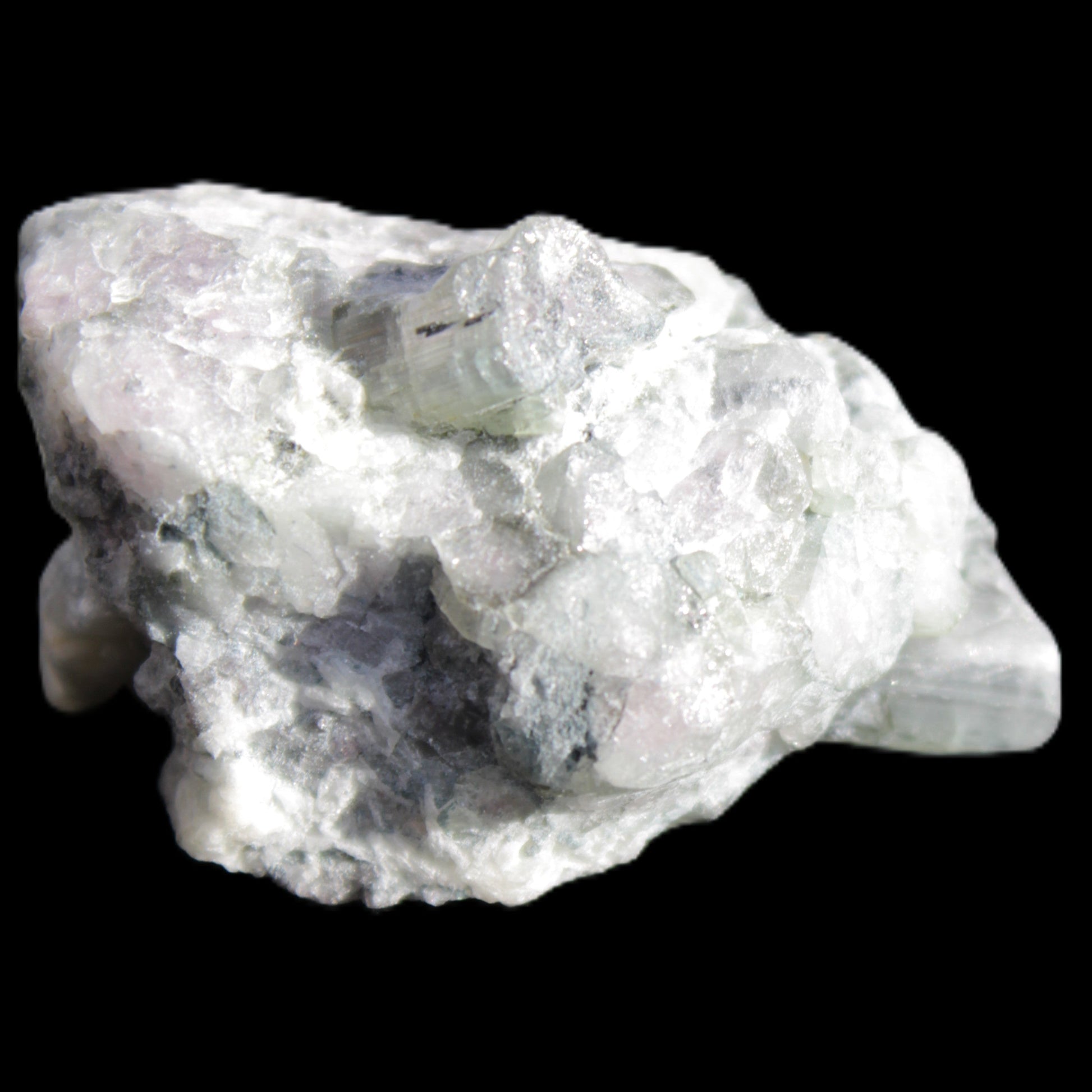 Tourmaline and Mica cluster 30*19mm 15.9g in sunlight - Rocks and Things Store