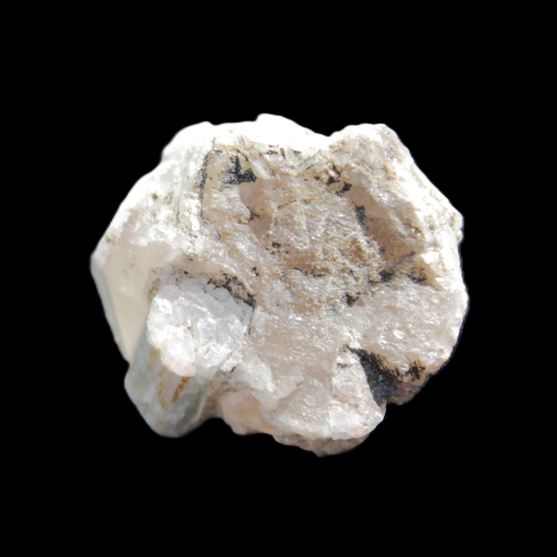 Quartz, Tourmaline, Feldspar and Mica cluster 38*29mm 24.8g in sunlight - Rocks and Things Store