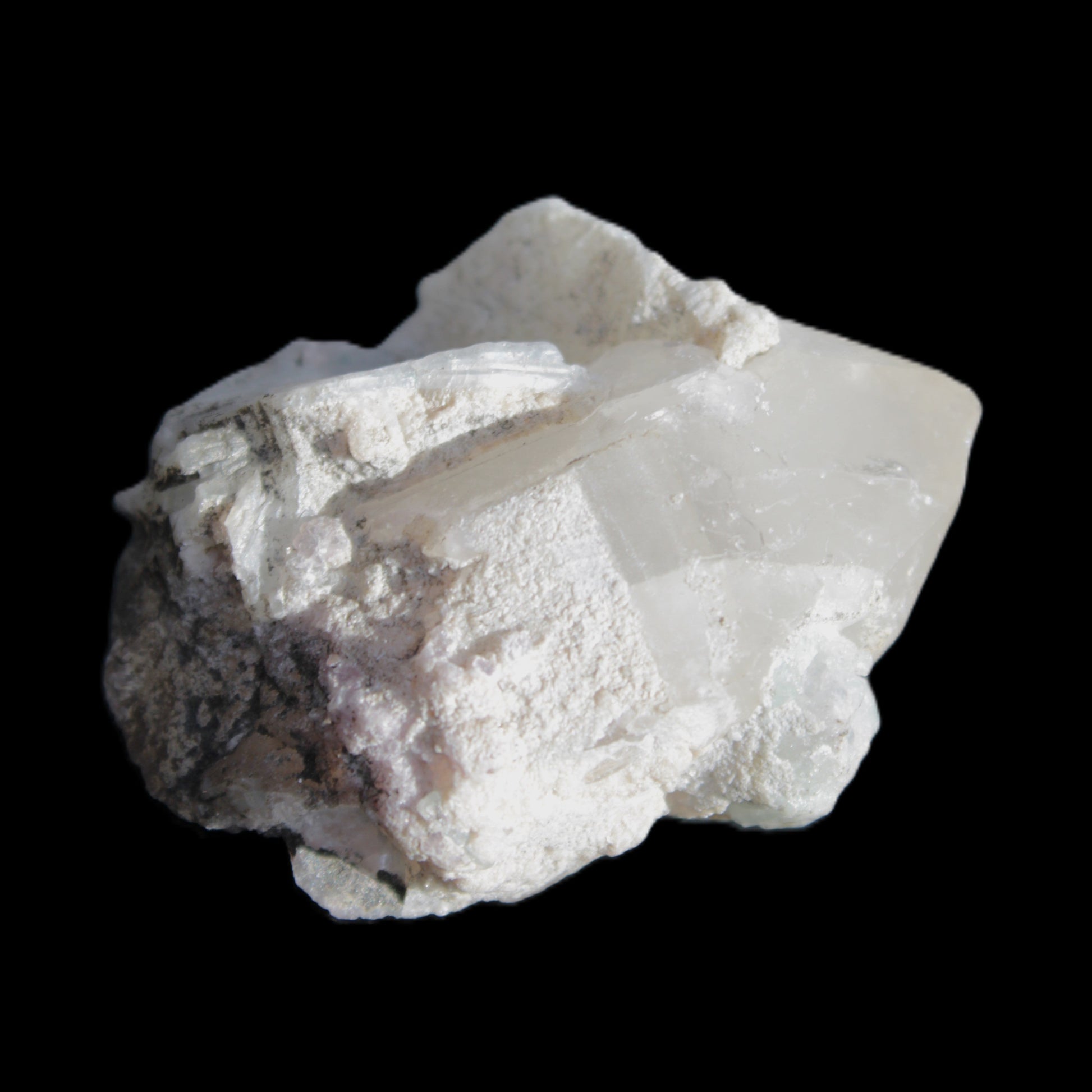 Quartz, Tourmaline, Feldspar and Mica cluster 38*29mm 24.8g in sunlight - Rocks and Things Store