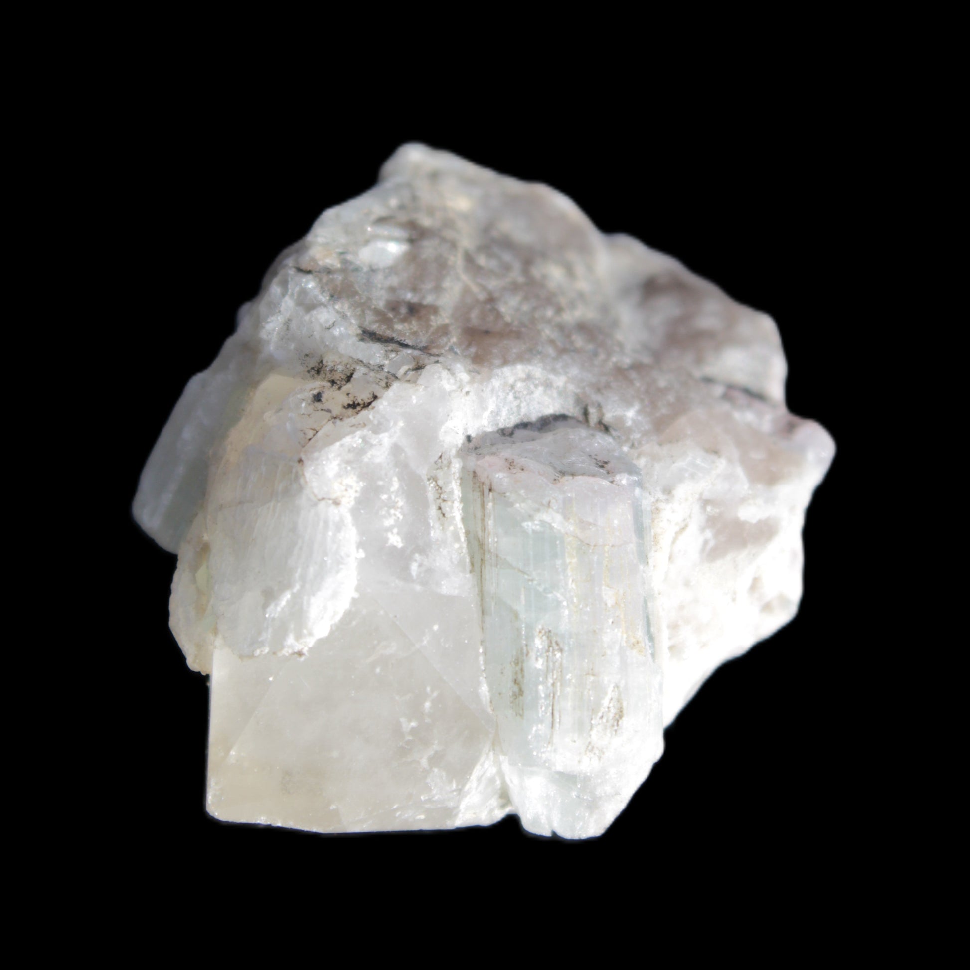 Quartz, Tourmaline, Feldspar and Mica cluster 38*29mm 24.8g in sunlight - Rocks and Things Store