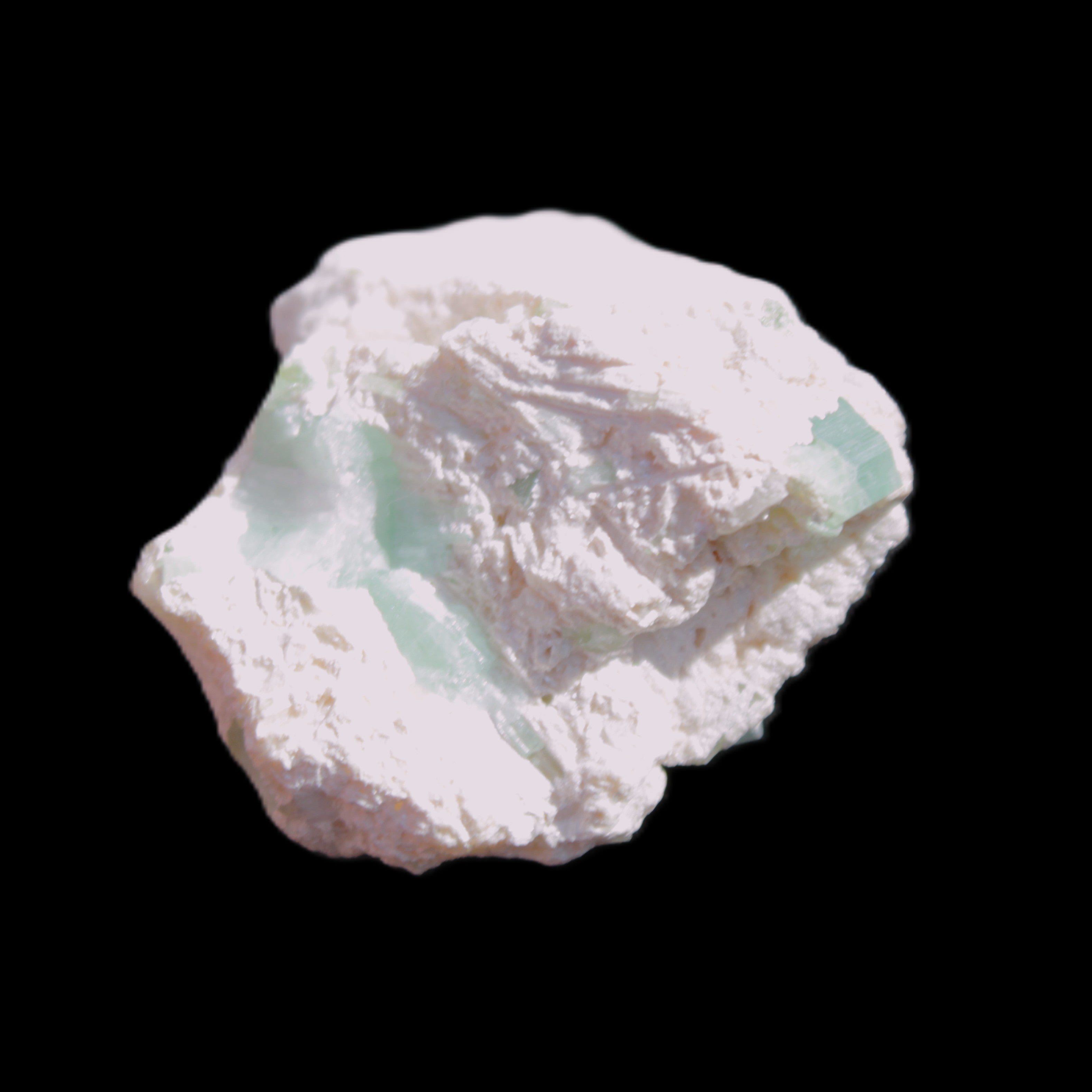 Green Tourmaline cluster in matrix 31mm 12.4g in sunlight - Rocks and Things Store