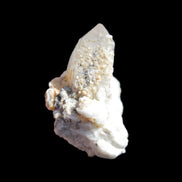 Twinned Quartz with Feldspar cluster 30* 36mm 18.6g in sunlight - Rocks and Things Store