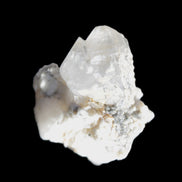 Twinned Quartz with Feldspar cluster 30* 36mm 18.6g in sunlight - Rocks and Things Store