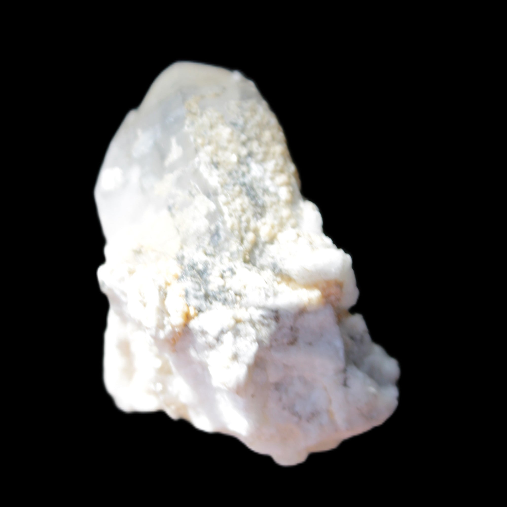 Twinned Quartz with Feldspar cluster 30* 36mm 18.6g in sunlight - Rocks and Things Store