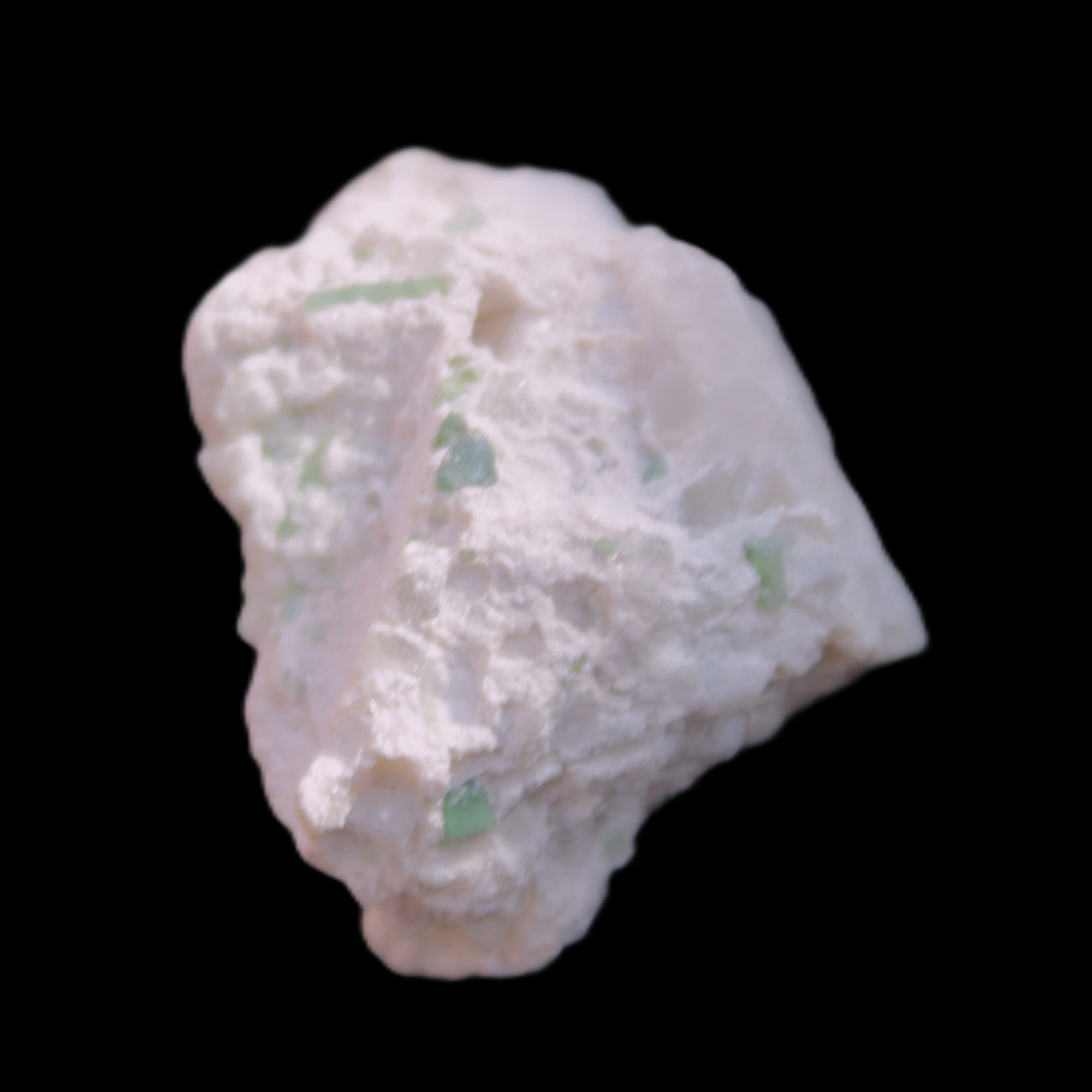 Clear Kunzite and Green Tourmaline cluster in matrix 30*26*22mm 14.7g in sunlight - Rocks and Things Store