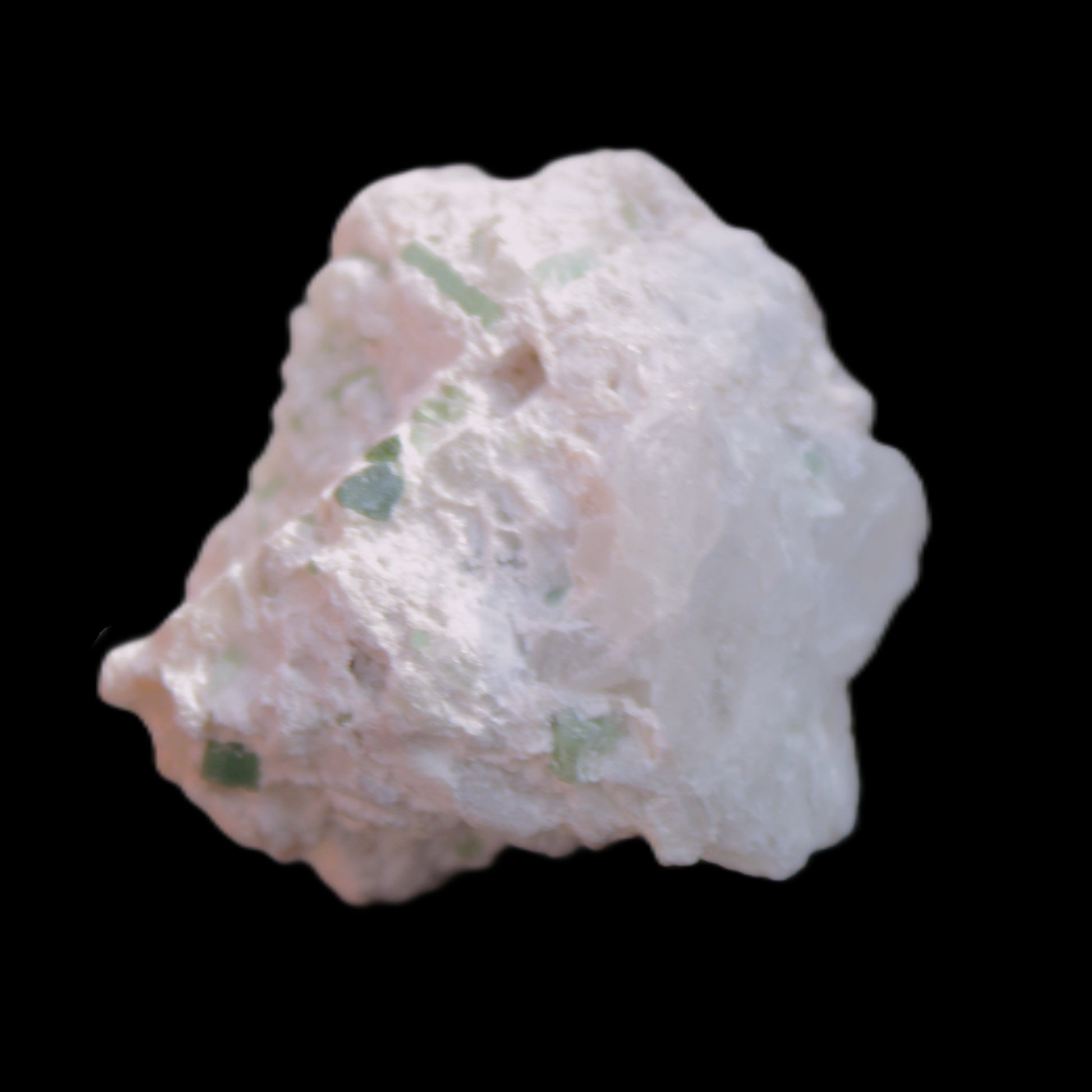 Clear Kunzite and Green Tourmaline cluster in matrix 30*26*22mm 14.7g in sunlight - Rocks and Things Store