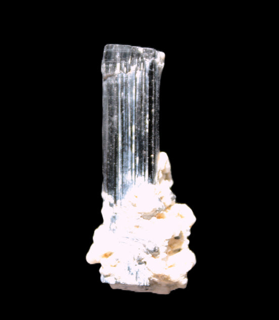 Green Tourmaline Elbaite crystal on matrix 40*10mm  45.5ct 9.1g Rocks and Things