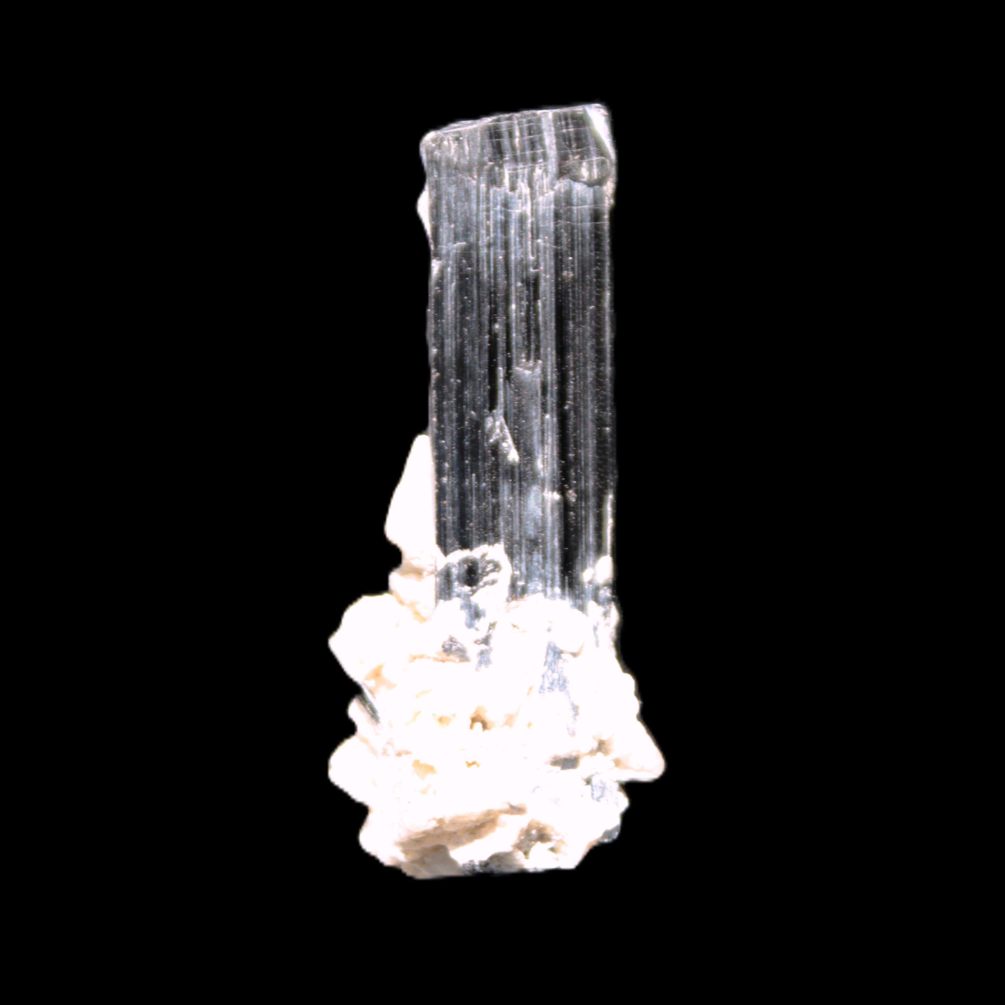 Green Tourmaline Elbaite crystal on matrix 40*10mm  45.5ct 9.1g Rocks and Things