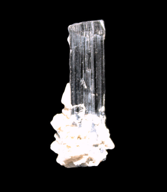 Green Tourmaline Elbaite crystal on matrix 40*10mm  45.5ct 9.1g Rocks and Things