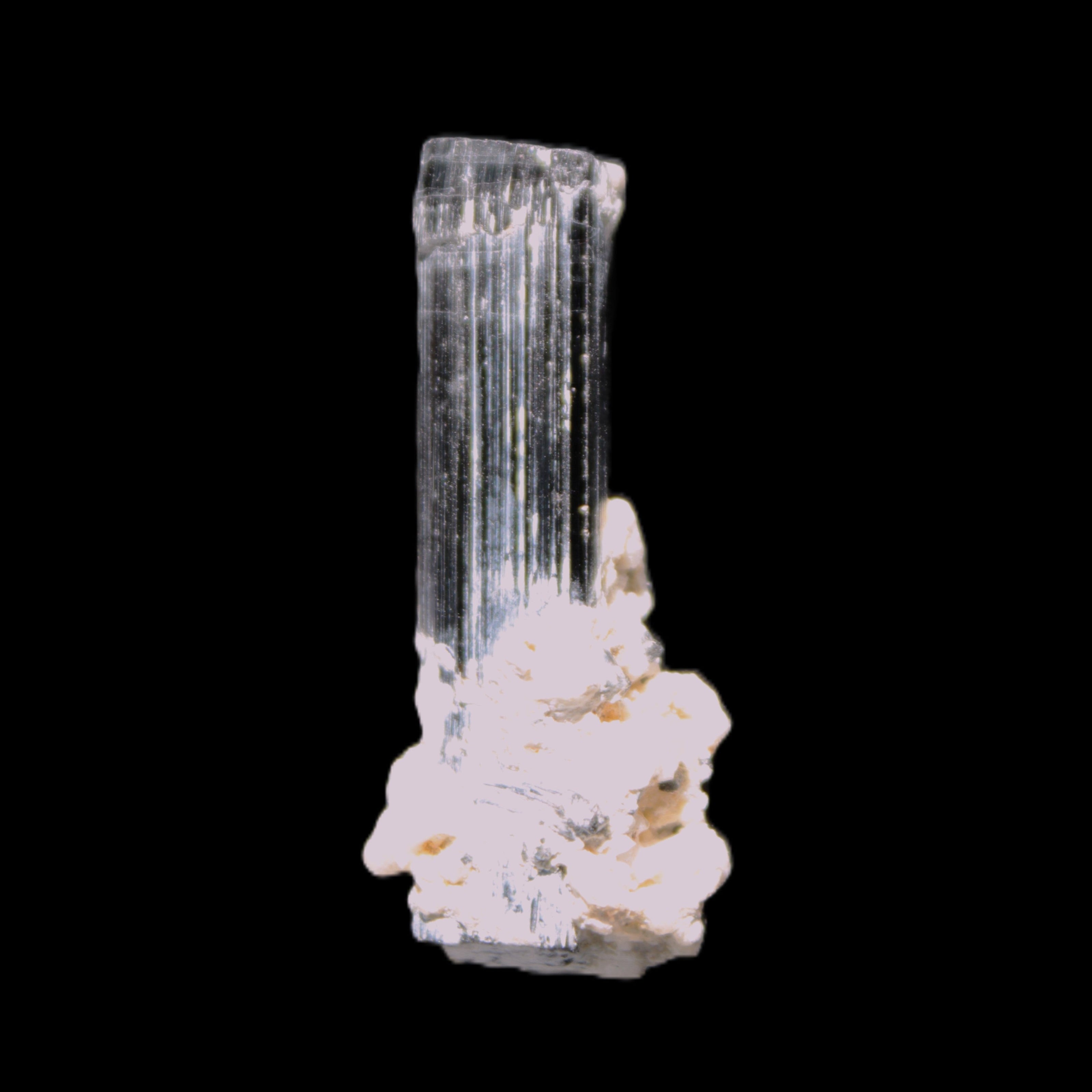 Green Tourmaline Elbaite crystal on matrix 40*10mm  45.5ct 9.1g Rocks and Things