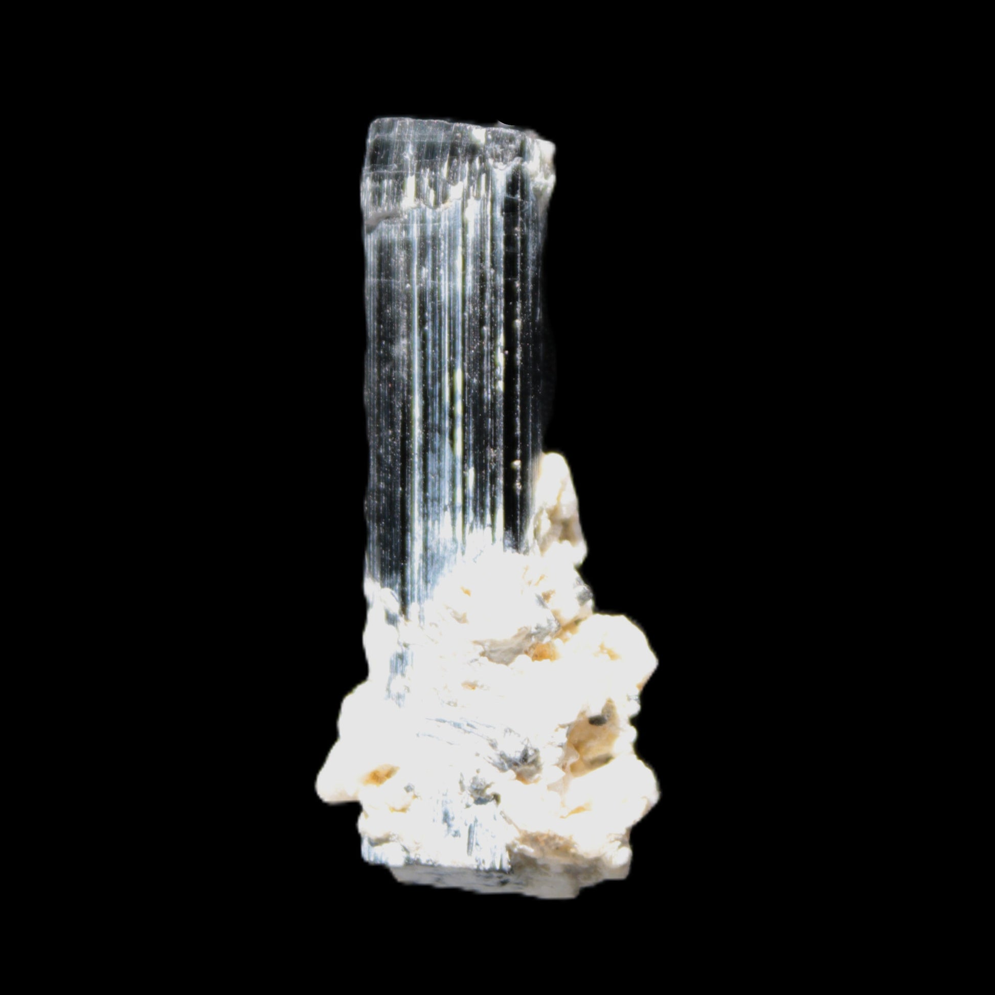 Green Tourmaline Elbaite crystal on matrix 40*10mm  45.5ct 9.1g Rocks and Things