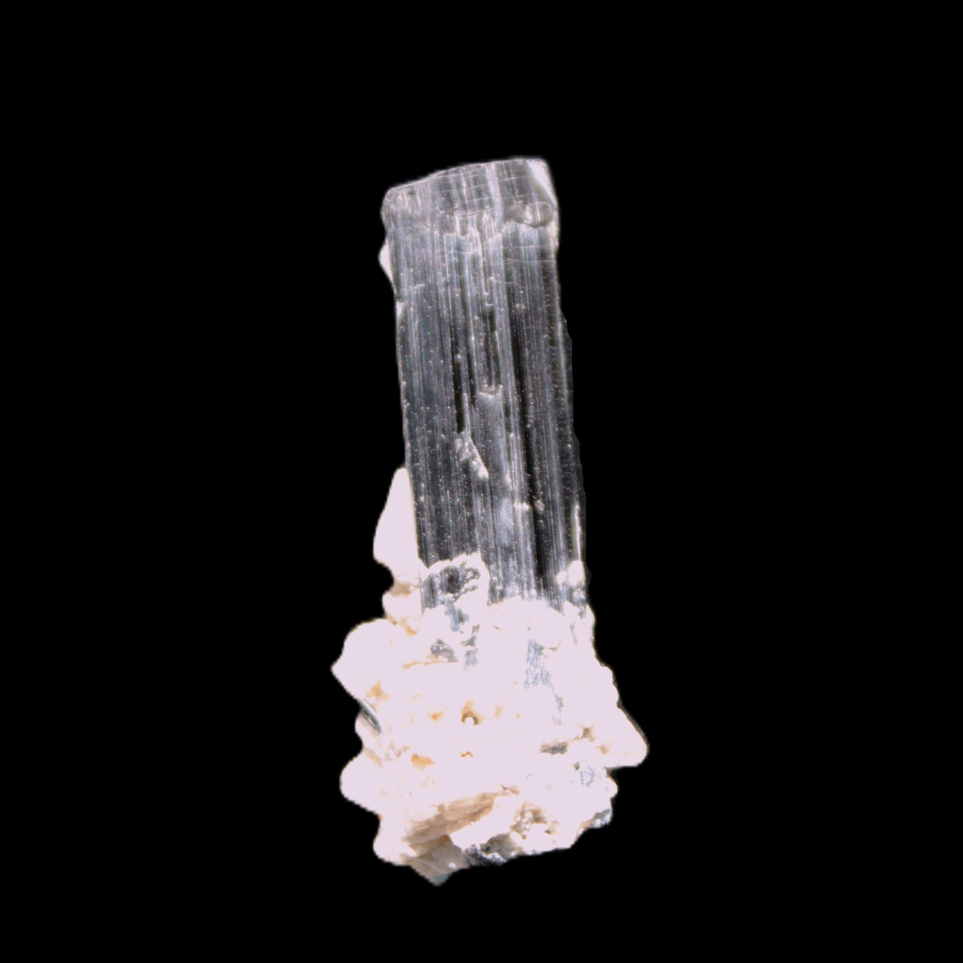 Green Tourmaline Elbaite crystal on matrix 40*10mm  45.5ct 9.1g Rocks and Things