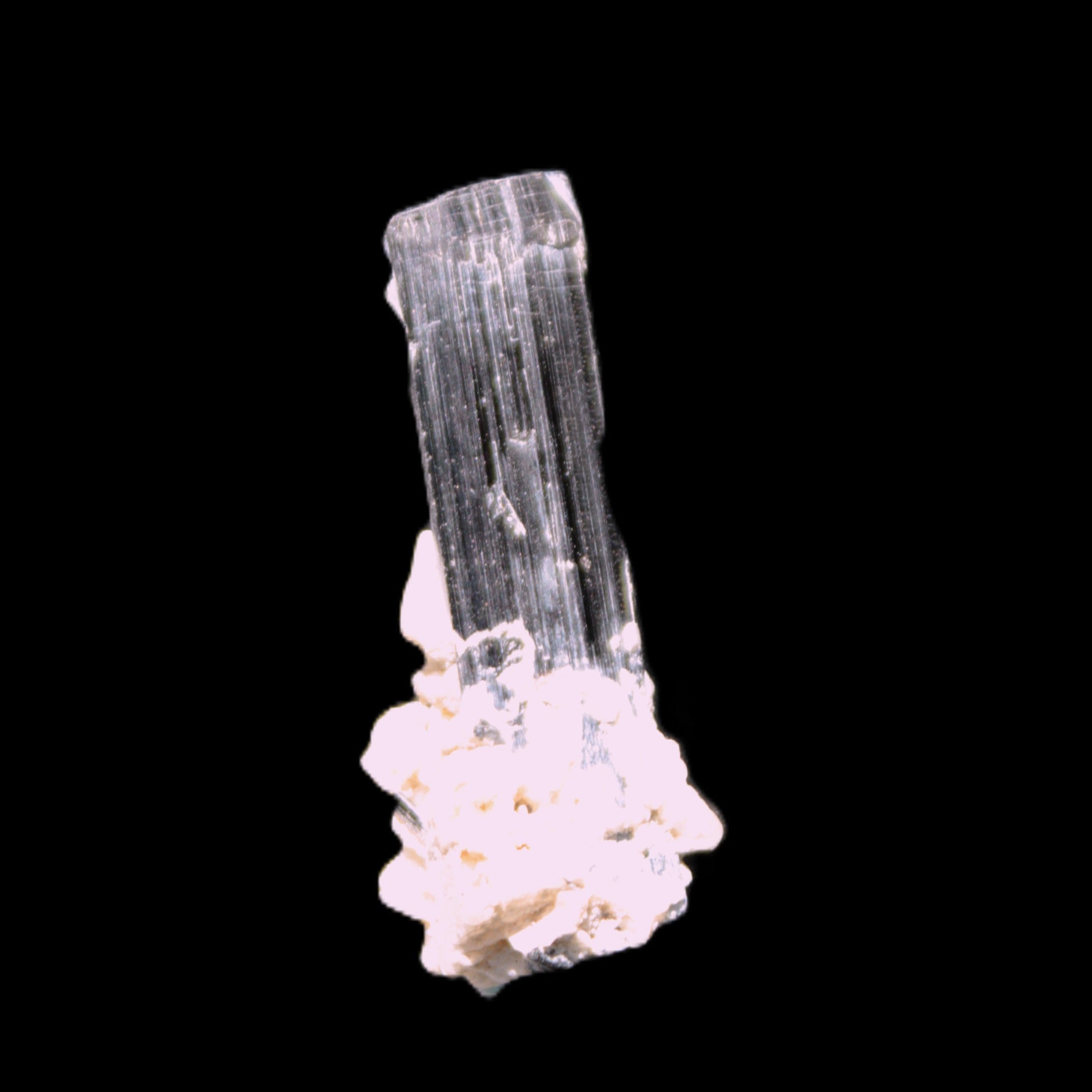Green Tourmaline Elbaite crystal on matrix 40*10mm  45.5ct 9.1g Rocks and Things