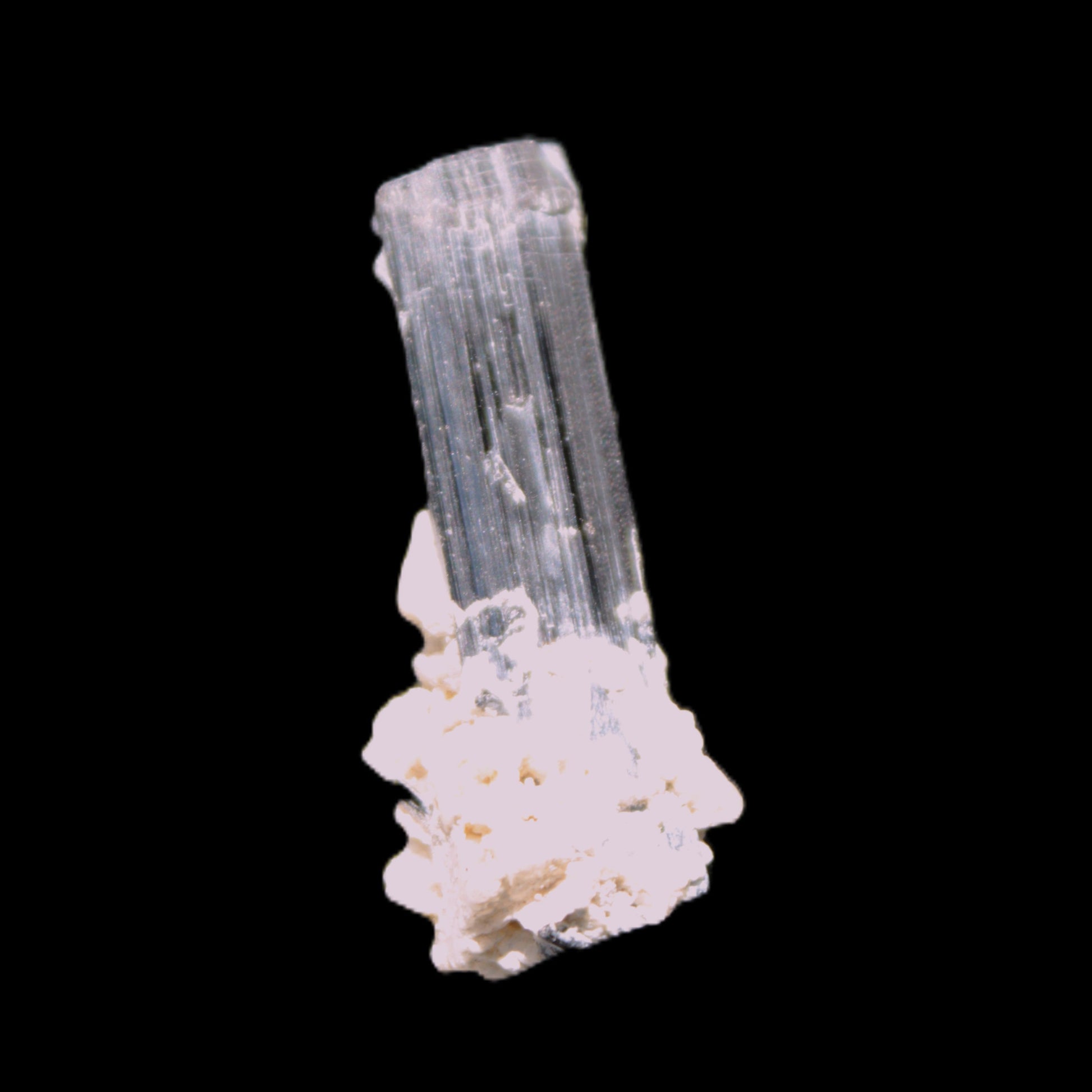 Green Tourmaline Elbaite crystal on matrix 40*10mm  45.5ct 9.1g Rocks and Things
