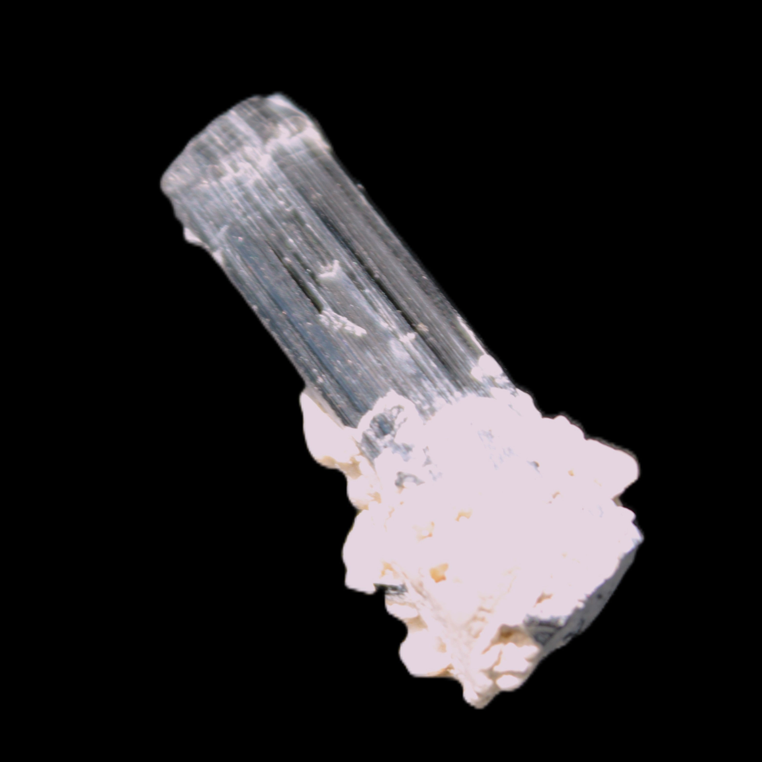 Green Tourmaline Elbaite crystal on matrix 40*10mm  45.5ct 9.1g Rocks and Things