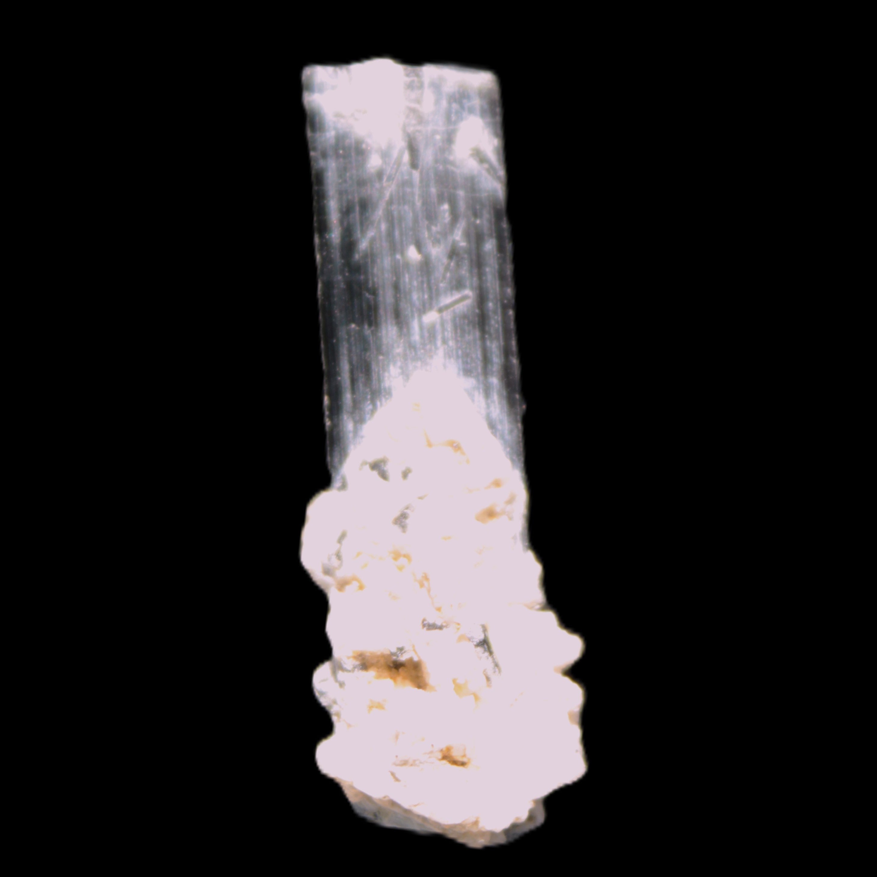 Green Tourmaline Elbaite crystal on matrix 40*10mm  45.5ct 9.1g Rocks and Things